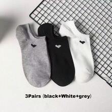 100/80/50/30/20/10/8/4 Pairs Moisture-Wicking, Breathable, Antibacterial, Casual Knit Invisible Socks, Unisex, Solid Color, Suitable For Yoga/Sports - Multicolor - View 20