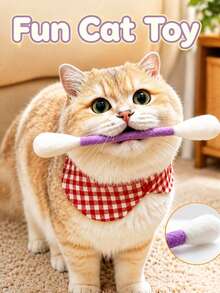 8/5/3/2/1pc Extra Large Interactive Cat Teaser Wand, Bring Happiness To Cats, Please Check Product Size Before Purchase, Cat Sniffing Stick, Teeth Cleaning & Chewing Toy, Self-Entertainment Toy, Pet Puzzle Toy, Interactive Soothing Cat Accessory - Multicolor - View 6