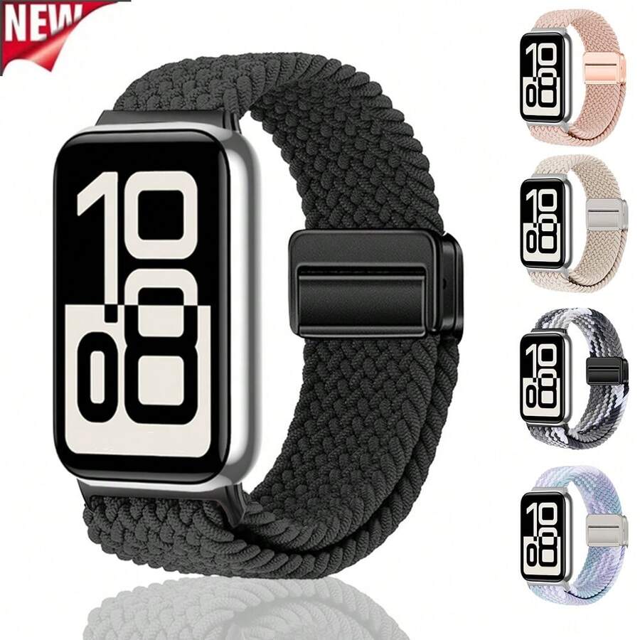 Compatible With Honor Band 11 /11 Pro Adjustable Magnetic Embedded Nylon Woven Replacement Watchband Soft Breathable Strap - one-size - View 1