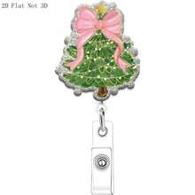 1pc Halloween Badge Reel, Acrylic Retractable ID Card Holder, Suitable For Nurses, Doctors, Office, Christmas - A - View 6