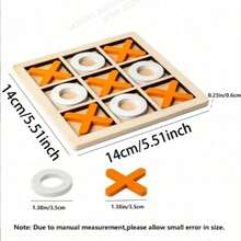 2026-New Hot-Selling, 1pc Wooden XO Tic Tac Toe Game Suitable For Party Gatherings - Birthday Gift - Gift - Easter Gift - Perfect Gift - Gift - Graduation Gift - Gift - Multicolor - View 9