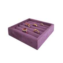 Small Square Velvet Jewelry Tray For Storing And Displaying Rings, Earrings And Bracelets, Multiple Colors Available, Suitable For Everyone - 11*11 Ring Tray - View 10
