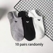 100/80/50/30/20/10/8/4 Pairs Moisture-Wicking, Breathable, Antibacterial, Casual Knit Invisible Socks, Unisex, Solid Color, Suitable For Yoga/Sports - Multicolor - View 12