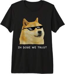 In Doge We Trust - Funny Doge Dogecoin Shiba Inu Pm Tri-Blend T-Shirt - Style - View 1