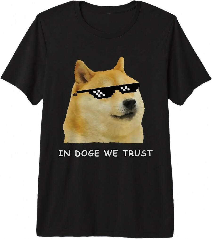 In Doge We Trust - Funny Doge Dogecoin Shiba Inu Pm Tri-Blend T-Shirt - Style - View 1