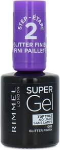 Rimmel Supergel Nail Polish - Glitter Finish Top Coat - View 3