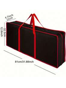 Christmas Gift Wrapping Organizer With Storage - Large Capacity Storage Box With Lid, 32.28x13.39x5.12 Inches, Lid & Labelled Compartments For Wrapping, Gift Wrap Storage - Multicolor - View 9