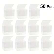 1/5/20/50pcs Transparent PVC Gift Boxes, 3 Sizes, Candle Packaging Party Supplies Favor Boxes - Multiple Styles a - View 4