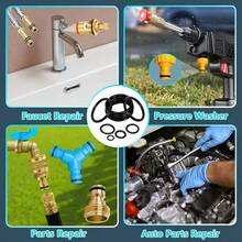 1540pcs O-Ring Kit With 4 Screwdrivers, 32 Size Rubber O-Rings High Temperature Resistant Assortment Kit Washers Plumbing Repair Automotive Repairs - A - View 3