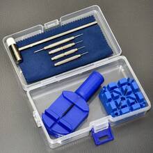 Watch Band Tool, Watch Band Chain Pin Removal Tool, Watch Band Repair Tool, Blue Yellow Black, Medium Size - Plastic End Cap Version and Set - View 11