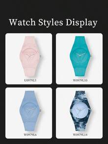 Guess Women's Quartz Watch, Rubber Strap, Round Case, Raised Triangle Logo Dial, Sporty Casual Style, Campus Summer Vacation Fashion - one-size - View 6