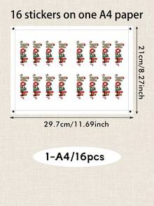 LICVIC Custom Christmas Letter Name Stickers, Festive Personalized Holiday Gift Tag Labels, Merry Christmas Present Box Seals For Gift Wrapping & Party Favors, Customized Alphabet Decals, Customizable Xmas Sticker Gift For Family & Friends, Christmas Gift - Style D - View 20