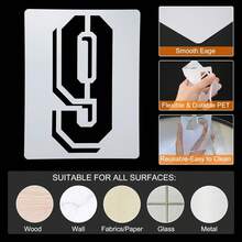 Number Template Set, Includes 0-9 Number Templates. These Reusable Number Templates Are Perfect For Cake Decoration, Allowing You To Create Beautiful Number Painting Works. Style Is C-Type. - New Arrival - View 6