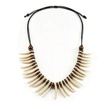 Kalung Tengkorak Gagak Viking, Kalung Gigi Tulang, Cocok untuk Barbar, Pagan, Prajurit, Bajak Laut, Cosplay Halloween, Pasar Fantasi, LARP, Gaya Abad Pertengahan, Aksesori Fantasi Unisex - A - View 9