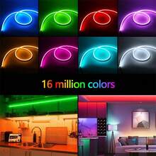 Acosh Neon USB LED Neon Light Strip 44-Key Remote Control, 5V RGB Flexible LED Rope Light, Suitable For Bedroom Room Decoration - RGB - View 6