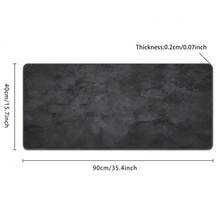 1pc Dark Gray Stone Texture Mouse Pad, Minimalist Solid Color Aesthetic, Micro-Crack Texture, Office Desk Accessory, Non-Slip Rubber Base, Enhanced Desk Stability, Reinforced Edges Durable - View 4