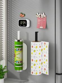 Carbon Steel Under Cabinet Paper Towel Holder, Keeps Paper Rolls Organized, Easy One-Handed Tearing, Suitable For Standard Kitchen Paper Towels, Ideal For Home Kitchens, Rental Apartments And Campers, Saves Countertop Space, Keeps Cooking Area Neat And Tidy - Multicolor - View 4