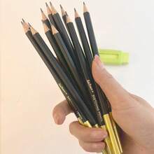 12pcs 2B Sketching Pencils + 2pcs Butterfly Retractable Erasers + 1pc Butterfly Dual-Hole Pencil Sharpener - A - View 8