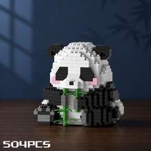 Cute Panda Mini Building Blocks Set, Micro Particle DIY Assembly Toy, Desktop Decoration, Children & Adult Holiday Birthday New Year Gift, Exquisite Small Gift - Panda - View 13