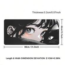 Alas Mouse XXL Motif Kucing dan Gadis untuk PC Gamer, Aksesoris Meja Kawaii, Alas Meja Komputer, Alas Keyboard dan Mouse, Alas Kabinet Anime untuk Bermain Game - View 11