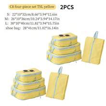 4pcs Compression Travel Storage Bags, Foldable Compression Zipper Storage Cubes, Lightweight Luggage Organizer Bags With Handle, Suitable For Clothes, Pants, Underwear, Shoes - View 17