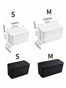 Large Cable Management Box, Hide Power Strip And Desktop Cables, Power Strip Storage Box, Easy To Assemble, Suitable For Home/Office, PP Plastic Material, Keep Cables Neat And Organized, Ideal Choice For Home And Office Environment - Multicolor - View 15
