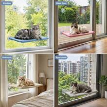 Cat Hammock Hanging Cat Bed Cat Nest Kitten Climbing Frame Sun Window Seat Bed Weight Capacity 15kg - one-size - View 5