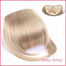 Synthetic Fiber French Bangs Clip-In Hair Piece, Lightweight Front Hair Extensions With Sideburns, For Women, Pure Black, Halloween - Multicolor - View 41