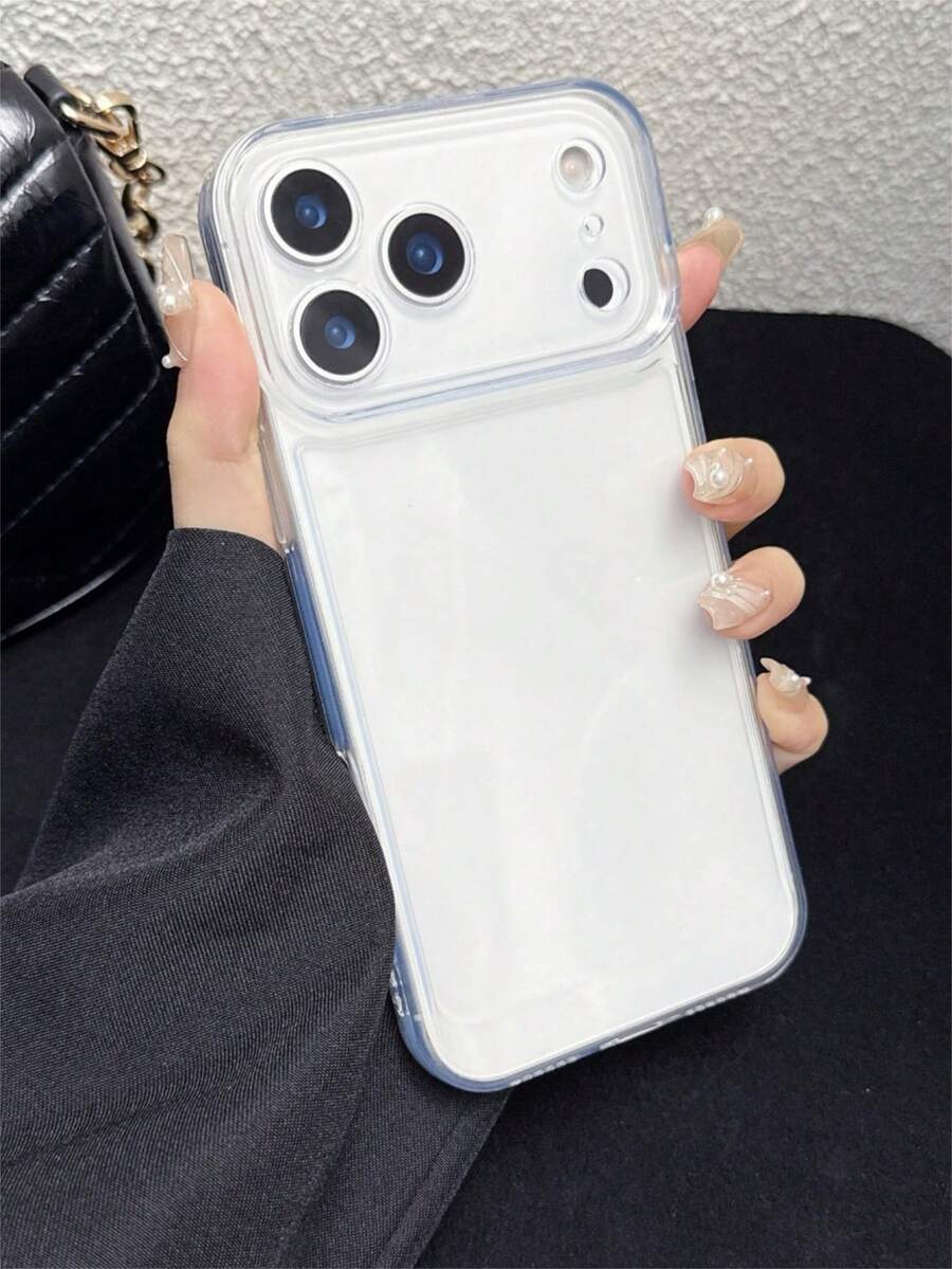 Minimalist Transparent Tactile Phone Case, Compatible With IPhone 17 Pro Max, 17 Pro, 17, 16, 15, 14 Plus, 13 Pro Max, Soft Transparent Back Cover Compatible With IPhone 18 Pro Max, 18 Pro Phone Case