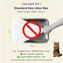 Cat Litter Box Waste Bin Trash Bags, Dedicated For Smart Cat Litter Box - Thickened Durable, Super Strong Load-Bearing, Drawstring Design, Simple And Convenient, Smart Cat Litter Box Trash Bags, Cat Litter Box Liners - White - View 6
