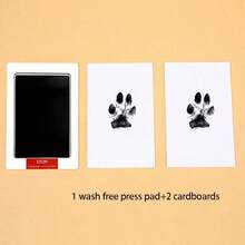 1/2/3/4/5pcs Inkless Pet Paw Print Keepsake (Includes 2 Cards), (Usage: Use With Red Text Facing Down) Pet Memorial, Perfect For Commemorating Cat And Dog Growth, Preserving Precious Pet Memories, Valentine's Day Gift (Remove Hair Between Pet Paws For Best Results) - Multicolor - View 8