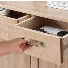 2 Buah Gagang Tarik Pintu Paduan Seng Padat dengan Pelat Pemasangan Sekrup Depan untuk Pintu Geser dan Pintu Kabinet - 419-2 buah - View 4