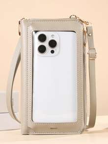 New Touchscreen Phone Bag For Women, Fashionable Dual-Use Phone Pouch, Crossbody Versatile Student Small Shoulder Bag - Multicolor - View 20
