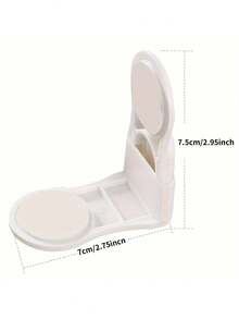 1/3/5pcs Drawer Lock, Upgraded Anti-Theft Cabinet Lock, Dual-Button Anti-Theft Corner Lock With Strong Adhesive, Suitable For Cabinets, Drawers, Refrigerators, Ovens, Bathrooms, Home Decor Gift - White - View 7