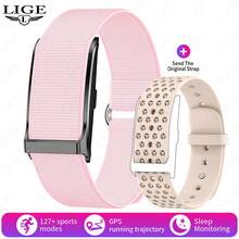 LIGE Nueva Pulsera Inteligente: Seguimiento de Actividad GPS, Resistente al Agua, Pronóstico del Tiempo, Reproducción de Música, +100 Modos de Fitness, Reloj Inteligente Multifuncional de Moda, Admite Notificaciones de Llamadas - Ver 15