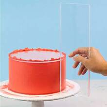 Transparent Cake Cream Scraper, Cake Making Scraper, Rectangular Acrylic Cake Baking Tool, Cake Decorating Tool, Kitchen Tool - Clear - View 5