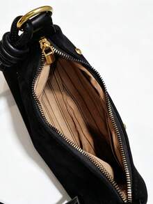 BAILEE A Stylish, Avant-Garde, Solid-Colored Shoulder Bag With Stud Embellishments And A Knotted Strap Design.Great For Fashion Outfits And As A Gift Option. - Multicolor - View 10