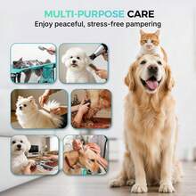 Dog Grooming Hammock With Stand For Small Dogs And Cats, Foldable Pet Grooming Table For Nail Trimming, Bathing And Paw Care, Stainless Steel Support Frame, Holds Up To 30 Lbs - one-size - View 6