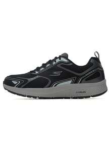 Skechers男鞋2026新款GO RUN CONSISTENT緩震輕便網面透氣跑步鞋運動鞋220034-BKGY - 黑灰色 - 查看 1