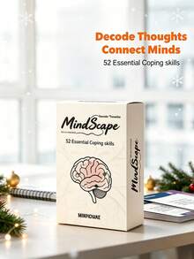 Tarjetas de 52 habilidades esenciales de afrontamiento de MindScape - Maneja la ansiedad y la ira, desarrolla la resiliencia emocional, herramienta de autocuidado para el crecimiento personal y la reflexión guiada - Multicolor - Ver 1
