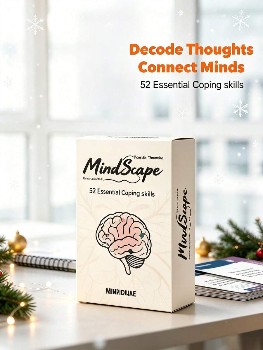 Tarjetas de 52 habilidades esenciales de afrontamiento de MindScape - Maneja la ansiedad y la ira, desarrolla la resiliencia emocional, herramienta de autocuidado para el crecimiento personal y la reflexión guiada - Multicolor - Ver 1