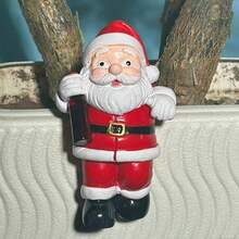 Santa Claus Hanging Planter Decor, Creative Fish Tank & Flower Pot Edge Ornament, Christmas Garden Small Decoration Gift - Santa Claus - View 11