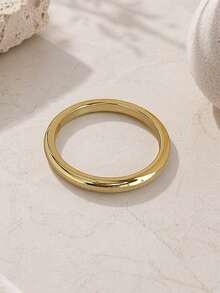 1/3pcs Vintage Elegant Brown Resin Geometric Round Bangles, Suitable For Daily Wear Or Gifting - Brown - View 5