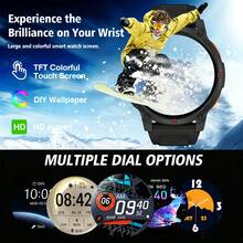 Unisex Smartwatch With Comfortable Silicone Strap, Supports Phone Calls, Message Notifications, Music Control, Alarm Function, 300mAh Battery Capacity, Compatible With Android And IOS Systems, Sporty Design, Suitable For Game Watching Parties - Multicolor - View 6