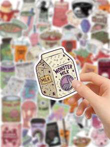 50Pcs Cute Jar Halloween Stickers For Kids DIY Waterproof Decals For Bottle Journal Party - Multicolor - View 6