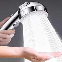 Low Water Pressure Booster Shower Head, 3-Mode Adjustable Handheld Shower Nozzle, Universal Connector Bathroom Shower Accessory, For Shower Use Only - 3 Modes - View 11