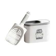 Cat Supplies & Litter Scoops Litter Scoop With Storage Rack, Durable Plastic Material, Extra Garbage Bag Storage Compartment, Pet Hygiene Essential, Multi-Cat Family Essential, Easy To Access & Kitten Supplies - Multicolor - View 6