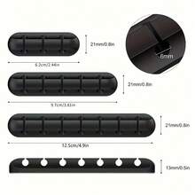 Multi-Slot Cable Organizer - Durable Multi-Purpose Cable Management Clip, Suitable For Office Desk, Car And Home - One Size Fits All - View 7