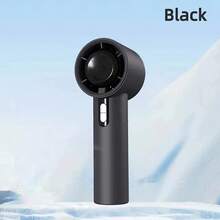 1pc Solid Color Unisex USB Rechargeable Portable Mini Fan, 100-Speed High Airflow, Long Battery Life, Summer Cooling, LCD Battery Level Display, Suitable For Daily Use - Multicolor - View 17