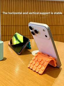 Multifunctional Suction Cup Phone Holder, Foldable, Soft Silicone, Phone Holder, Multi-Angle Adjustable, Stable, Non-Slip, Flexible, Suitable For Tablets, Slouchy Bracket, Portable Desktop Stand, Space-Saving, Suitable For All Models - Multicolor - View 4